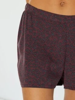 Pijama Corto - 2 Piezas - MARRON -TrendyModa Ventas pijama corto 2 piezas marron zr885 3 frb5