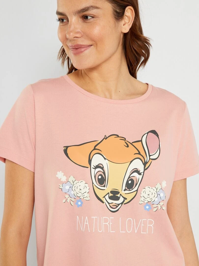 Pijama Corto 'Bambi' - 2 Piezas - Rosa 6 Pijama Corto 'Bambi' - 2 Piezas - Rosa - Imagen 4