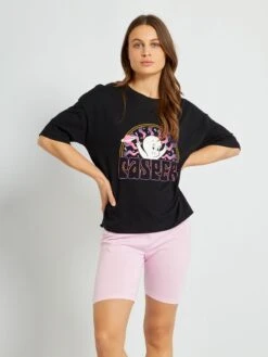 Pijama Corto Camiseta + Short 'Casper' - 2 Piezas - NEGRO -TrendyModa Ventas pijama corto camiseta short casper 2 piezas negro zr906 1 frb3