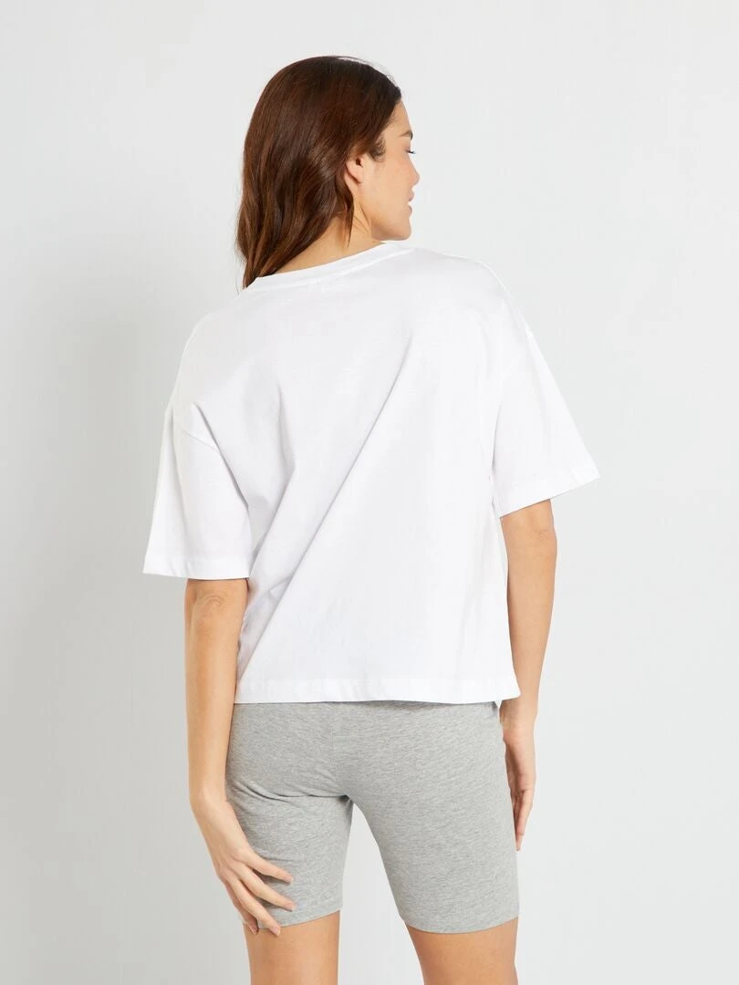 Pijama Corto Camiseta + Short 'El Gato Félix' - 2 Piezas - BLANCO 4 Pijama Corto Camiseta + Short 'El Gato Félix' - 2 Piezas - BLANCO - Imagen 2