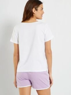 Pijama Corto 'Coca-Cola' - 2 Piezas - BEIGE -TrendyModa Ventas pijama corto coca cola 2 piezas beige acp19 1 frb2