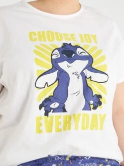 Pijama Corto De Punto 'Disney' - 2 Piezas - BLANCO -TrendyModa Ventas pijama corto de punto disney 2 piezas blanco zq552 2 frb4