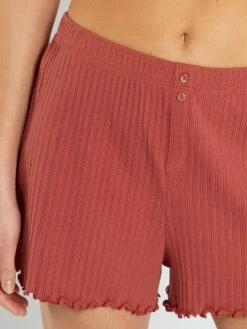 Pijama Corto De Punto Pointelle - 2 Piezas - ROJO 11 Pijama Corto De Punto Pointelle - 2 Piezas - ROJO -TrendyModa Ventas pijama corto de punto pointelle 2 piezas rojo zr670 2 frb5