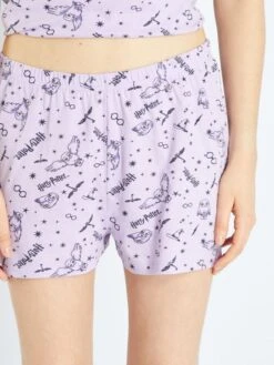 Pijama Corto 'Harry Potter' - 2 Piezas - Violeta -TrendyModa Ventas pijama corto harry potter 2 piezas violeta acp06 1 frb4
