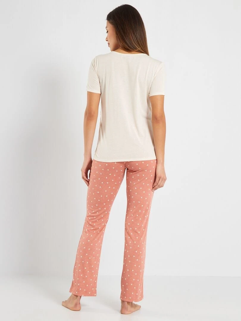 Pijama De Premamá - 2 Piezas - BEIGE 4 Pijama De Premamá - 2 Piezas - BEIGE - Imagen 2