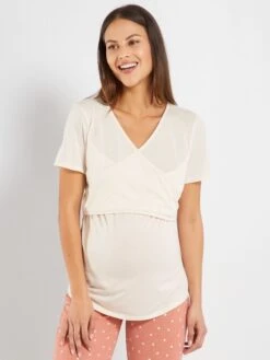 Pijama De Premamá - 2 Piezas - BEIGE 10 Pijama De Premamá - 2 Piezas - BEIGE -TrendyModa Ventas pijama de premama 2 piezas beige ajl34 1 frb4