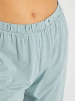 Pijama De Punto - 2 Piezas - Azul Pizarra -TrendyModa Ventas pijama de punto 2 piezas azul pizarra zn684 2 frb4