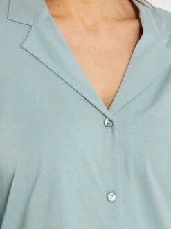 Pijama De Punto - 2 Piezas - Azul Pizarra -TrendyModa Ventas pijama de punto 2 piezas azul pizarra zn684 2 frb5