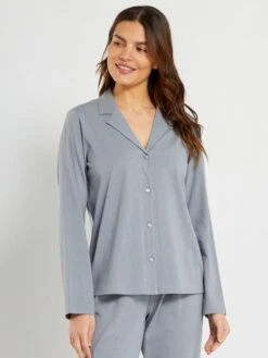 Pijama De Punto - 2 Piezas - AZUL -TrendyModa Ventas pijama de punto 2 piezas azul zn684 1 frb3