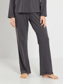 Pijama De Punto - 2 Piezas - Gris Oscuro -TrendyModa Ventas pijama de punto 2 piezas gris oscuro zn684 3 frb4