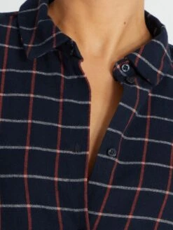 Pijama Largo De Franela - 2 Piezas - AZUL MARINO NEGRO -TrendyModa Ventas pijama largo de franela 2 piezas azul marino negro aqh88 1 frb3