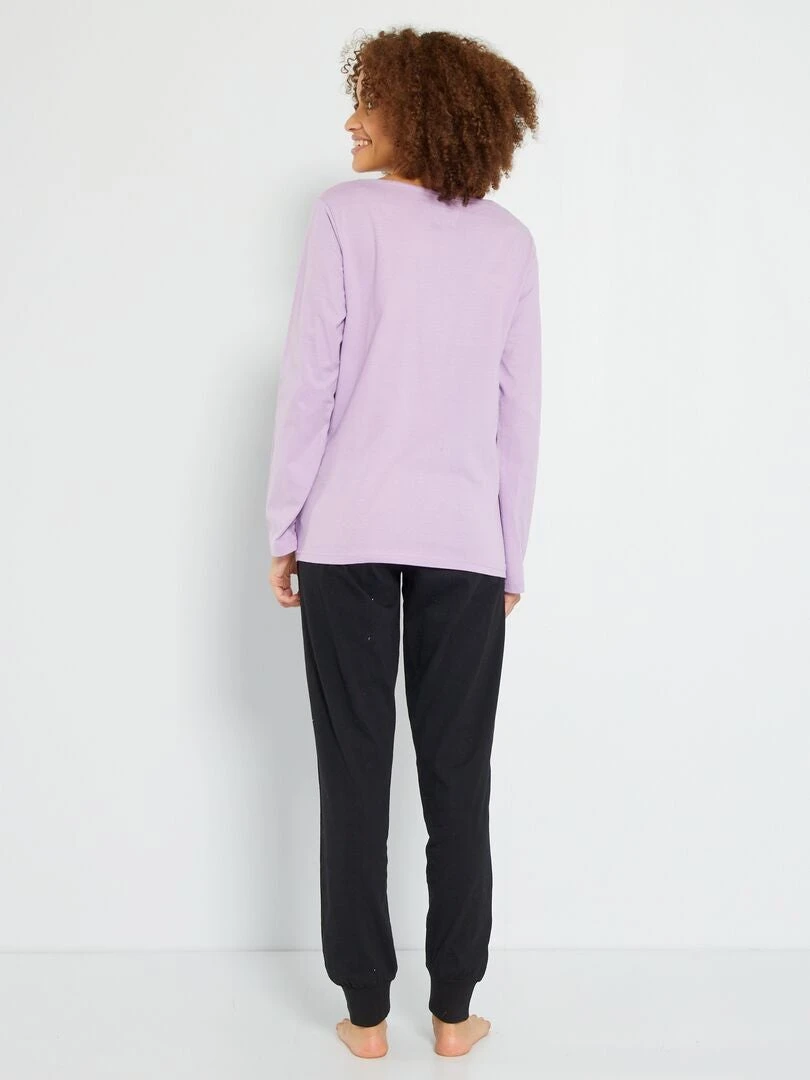 Pijama Largo - Estampado 'El Exorcista' - 2 Piezas - PURPURA 5 Pijama Largo - Estampado 'El Exorcista' - 2 Piezas - PURPURA - Imagen 3