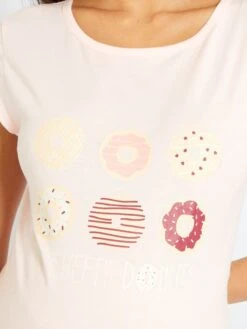 Pijama Largo Premamá - 2 Piezas - Rosa/crudo -TrendyModa Ventas pijama largo premama 2 piezas rosacrudo zo047 1 frb3