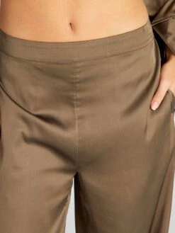 Pijama Largo Satinado - 2 Piezas - BANDA -TrendyModa Ventas pijama largo satinado 2 piezas banda arl76 1 frb6