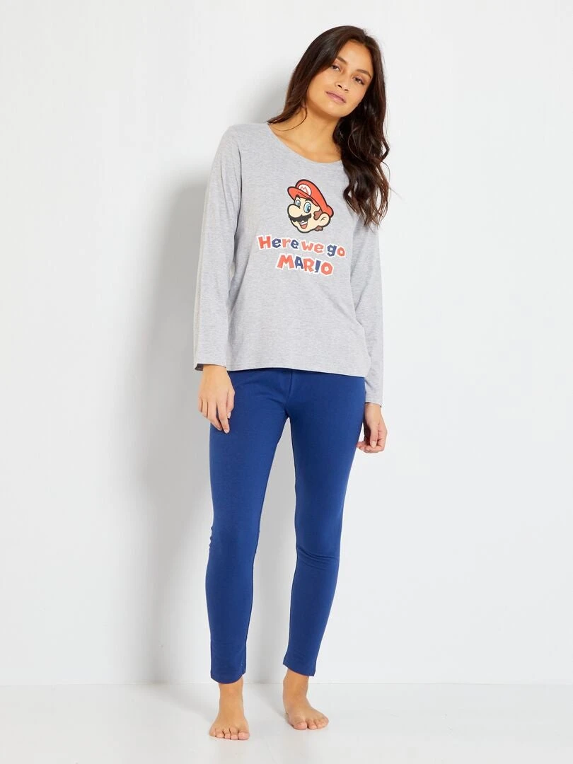 Pijama 'Super Mario' - Gris/azul 3 Pijama 'Super Mario' - Gris/azul