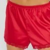 Short De Raso Con Encaje - Rojo -TrendyModa Ventas short de raso con encaje rojo zs721 2 frb1