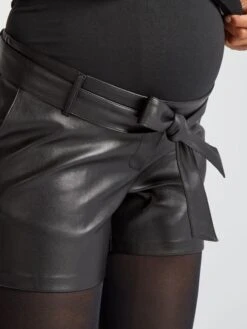 Short Sintético Premamá - Negro -TrendyModa Ventas short sintetico premama negro ajo79 1 frb5