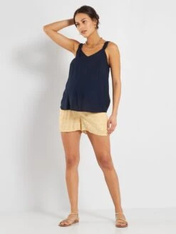 Short Vaporoso Premamá - AMARILLO