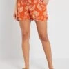 Short Vaporoso Premamá - NARANJA -TrendyModa Ventas short vaporoso premama naranja zo556 2 frb1