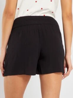 Short Vaporoso Premamá - Negro -TrendyModa Ventas short vaporoso premama negro zo556 3 frb4