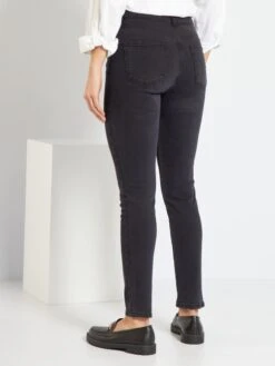 Slim Vaquero De Talle Alto - NEGRO 8 Slim Vaquero De Talle Alto - NEGRO -TrendyModa Ventas slim vaquero de talle alto negro zk735 1 frb3