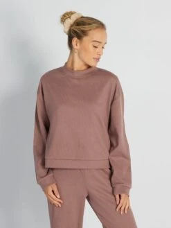 Sudadera De Canalé - CREPE MORADO