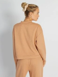 Sudadera De Canalé - MACARRÓN -TrendyModa Ventas sudadera de canale macarron arb88 1 frb3