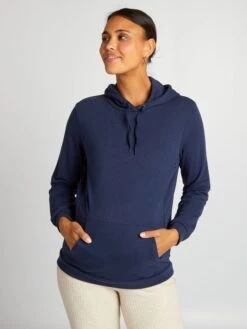 Sudadera De Lactancia Con Capucha - IRIS NEGRO