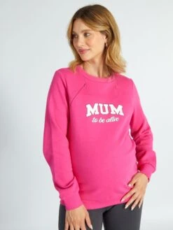 Sudadera De Lactancia Con Cuello Redondo - CREER