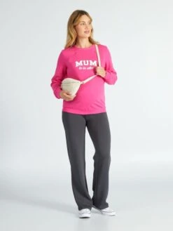 Sudadera De Lactancia Con Cuello Redondo - CREER -TrendyModa Ventas sudadera de lactancia con cuello redondo creer akq72 1 frb3