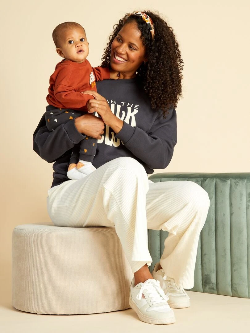 Sudadera De Lactancia De Chándal - GRIS 6 Sudadera De Lactancia De Chándal - GRIS - Imagen 4