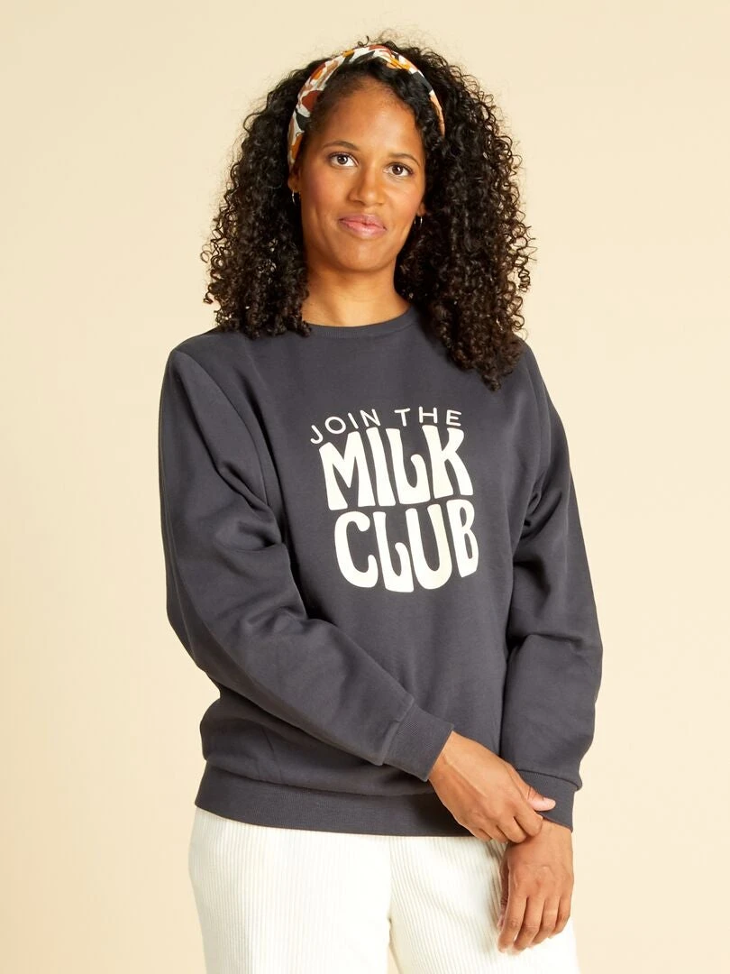 Sudadera De Lactancia De Chándal - GRIS 9 Sudadera De Lactancia De Chándal - GRIS - Imagen 7