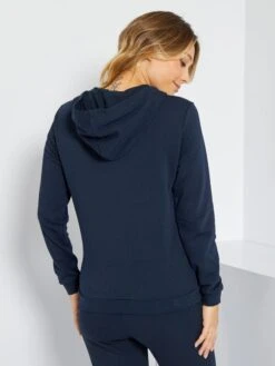 Sudadera De Lactancia De Felpa - Azul -TrendyModa Ventas sudadera de lactancia de felpa azul zm221 1 frb4