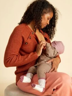 Sudadera De Lactancia - Marrón