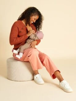 Sudadera De Lactancia - Marrón -TrendyModa Ventas sudadera de lactancia marron ajm75 2 frb3