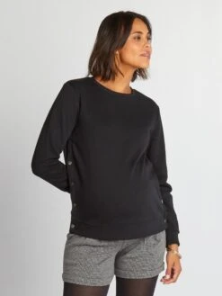 Sudadera De Lactancia - Negro