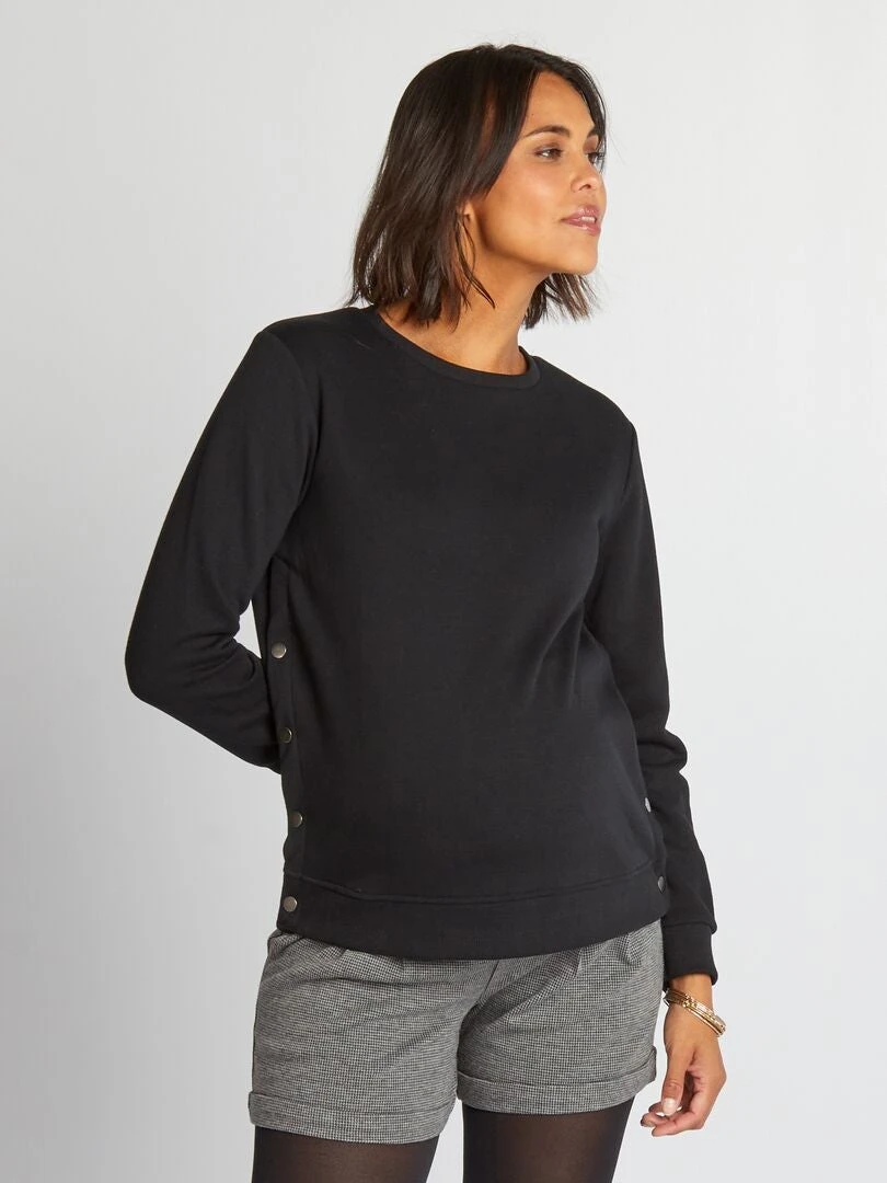 Sudadera De Lactancia - Negro 3 Sudadera De Lactancia - Negro