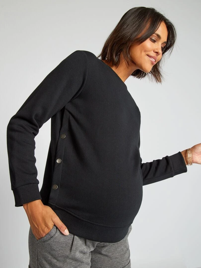 Sudadera De Lactancia - Negro 7 Sudadera De Lactancia - Negro - Imagen 5
