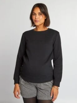 Sudadera De Lactancia - Negro 13 Sudadera De Lactancia - Negro -TrendyModa Ventas sudadera de lactancia negro akq62 1 frb6