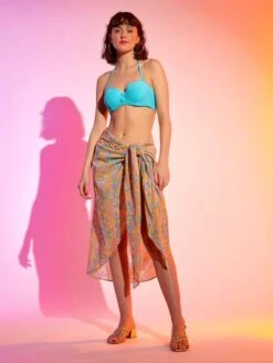 Sujetador De Bikini Con Aros - Azul Curasao -TrendyModa Ventas sujetador de bikini con aros azul curasao zq255 1 frb6