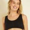 Sujetador De Bikini De Nido De Abeja Posoperatorio - Negro -TrendyModa Ventas sujetador de bikini de nido de abeja posoperatorio negro zp170 1 frb1
