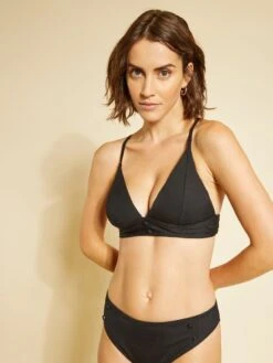 Sujetador De Bikini De Triángulo - Negro