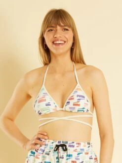 Sujetador De Bikini De Triángulo 'Puma' - BEIGE -TrendyModa Ventas sujetador de bikini de triangulo puma beige agq79 1 frb5