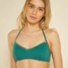 Sujetador De Bikini De Triángulo - VERDE -TrendyModa Ventas sujetador de bikini de triangulo verde zr971 1 frb1