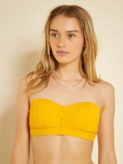 Sujetador De Bikini Tipo Bandeau - AMARILLO -TrendyModa Ventas sujetador de bikini tipo bandeau amarillo zp008 1 frb4