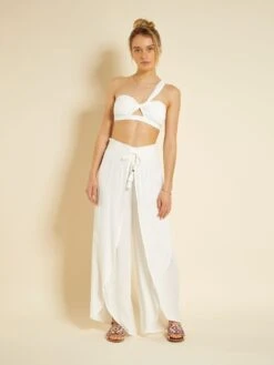 Sujetador De Bikini Tipo Bandeau - Blanco