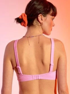 Sujetador De Bikini Tipo Top Con Almohadillas Extraíbles - ROSA -TrendyModa Ventas sujetador de bikini tipo top con almohadillas extraibles rosa zq251 3 frb3