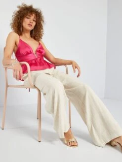 Top De Tirantes Finos - Rosa