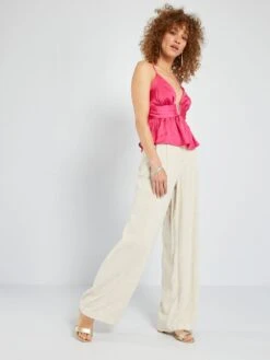 Top De Tirantes Finos - Rosa -TrendyModa Ventas top de tirantes finos rosa ato74 2 frb5