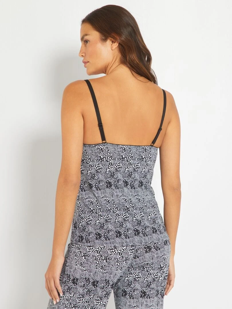 Top 'Envie De Lingerie' - Negro/blanco 4 Top 'Envie De Lingerie' - Negro/blanco - Imagen 2